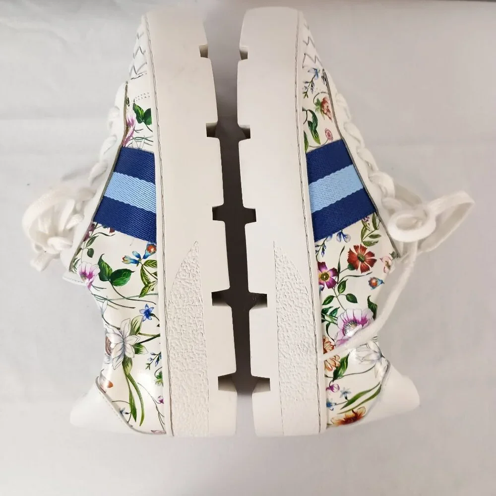 Johnny Was Downtown Fiska Multicolor Leather Sneakers Women 7 Authentic $268 - Picture 7 of 11